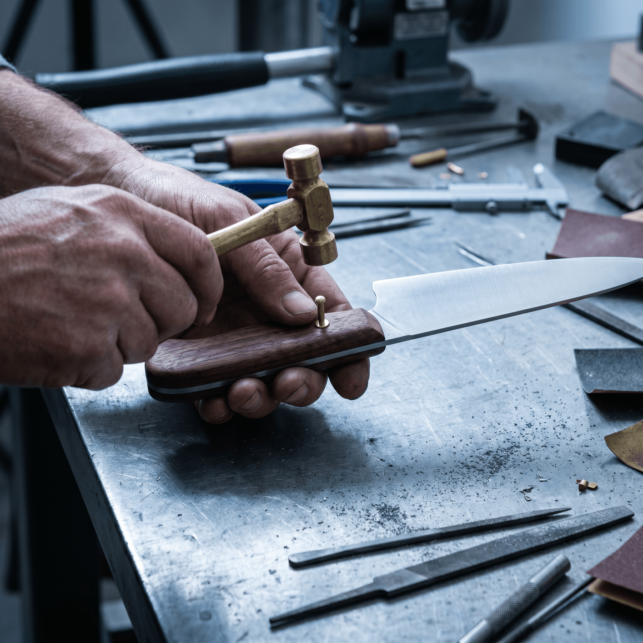 Montage : plaquettes de bois ajustées.